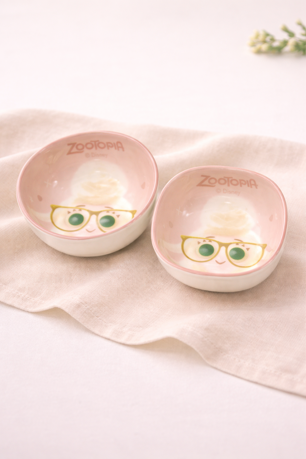 Zootopia Porcelain Bowl & Saucer Set – 6 Pieces