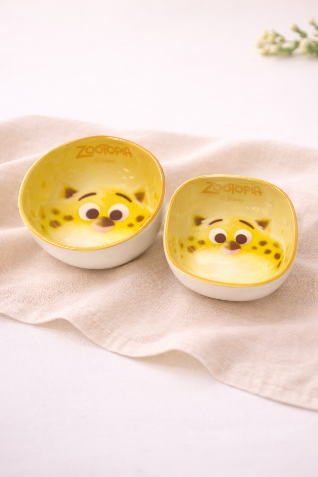 Zootopia Porcelain Bowl & Saucer Set – 6 Pieces