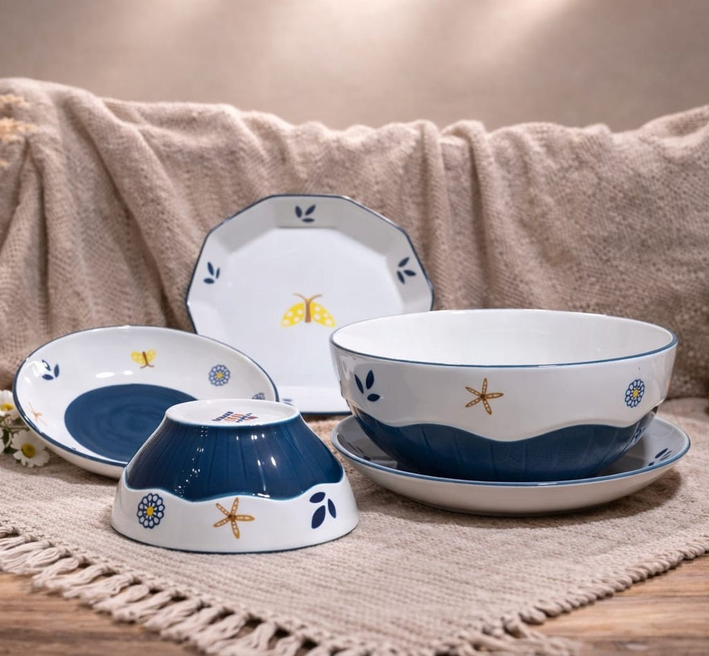Elegant Porcelain Serving Set – 5 Pieces
